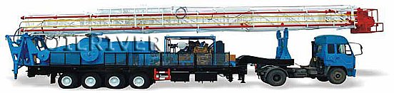 Trailer-Mounted Drilling Rig